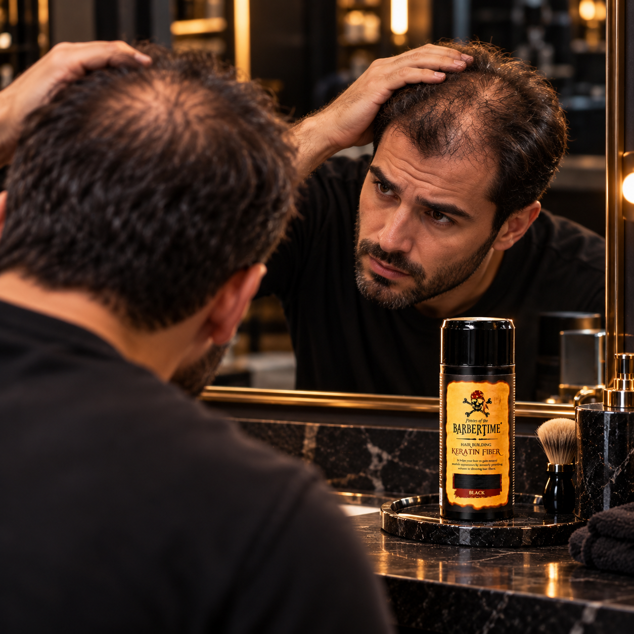 Hair thinning problem visual